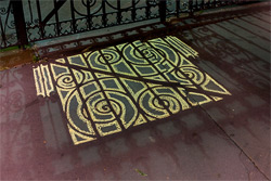 chalk shadow art at night by Michael 