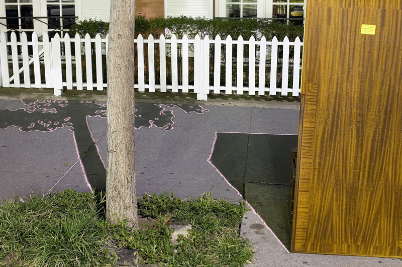 Desk and Tree, University Place, New York, New York. 2007. By Michael Neff